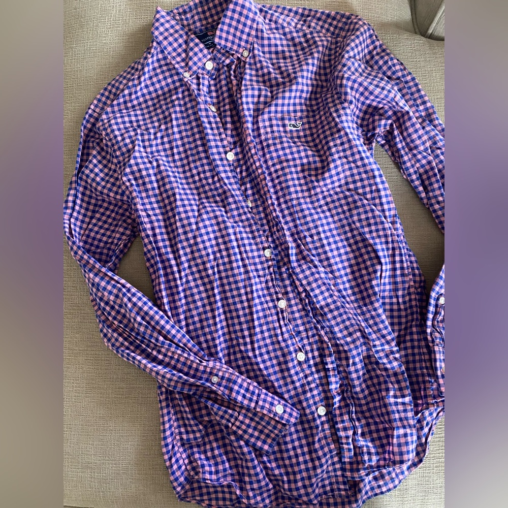 Vineyard Vines slim fit tucker shirt mens size small